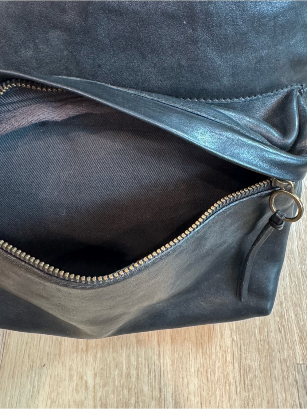 Madewell Black Leather Backpack - Picture 2 of 5